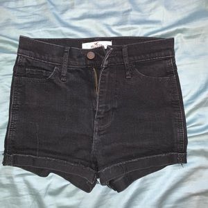 Hollister Black High Waisted Shorts
